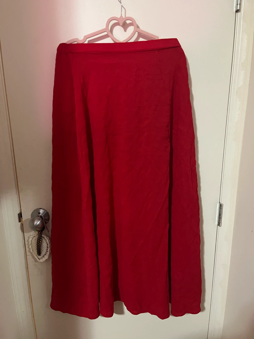 Red Maxi Skirt