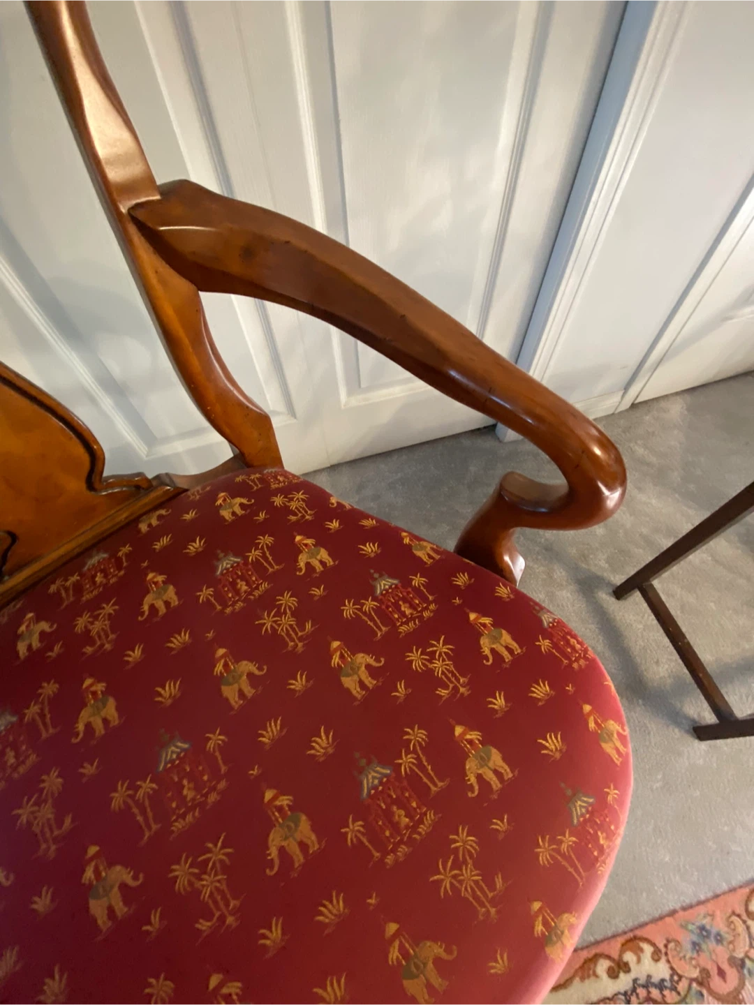 Gorgeous Ornate Carved Wood Armchairs – Matching Pair - $600 - photo 2