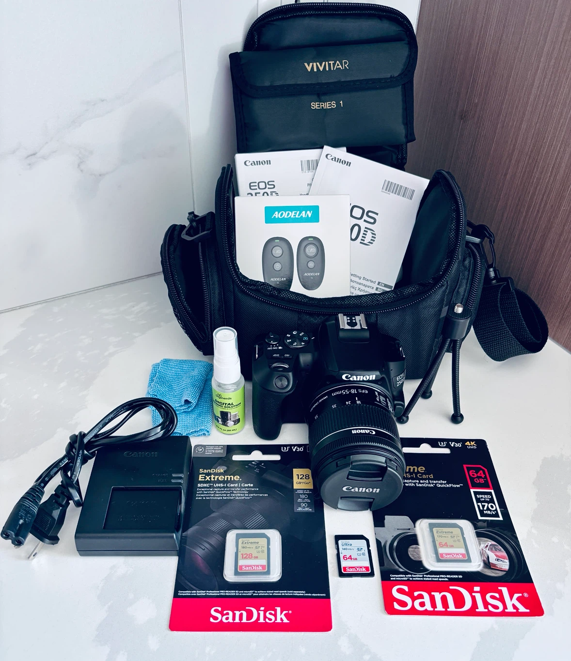 CANON EOS SL3 DSLR Camera Bundle - $1300 VALUE