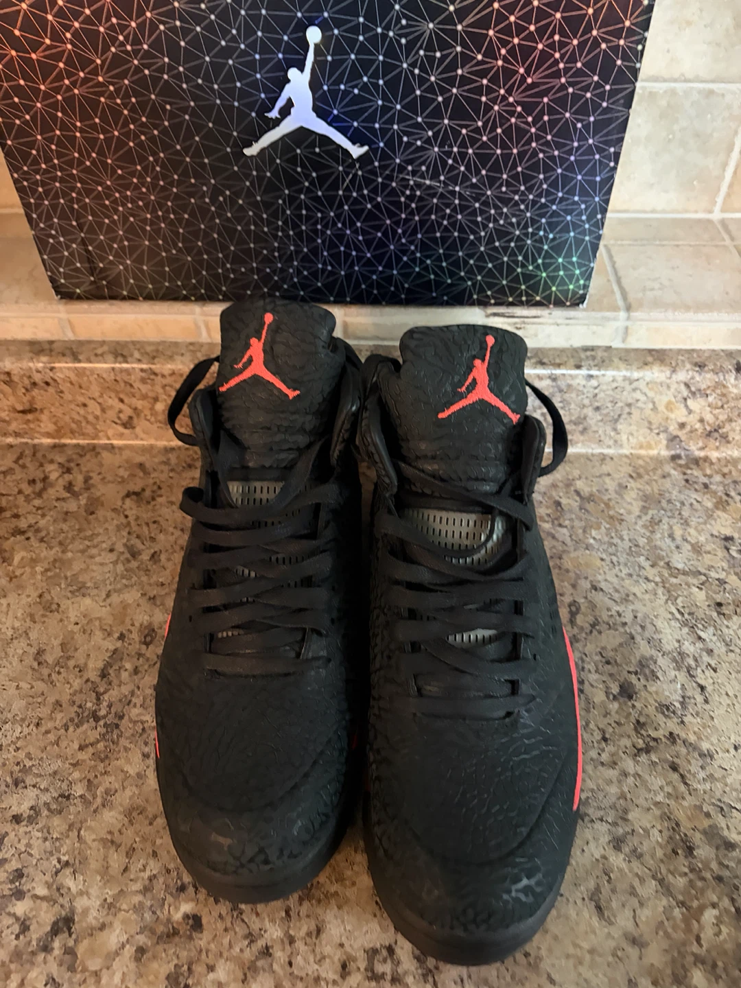 Air Jordan 5 Retro Black and Red - photo 4