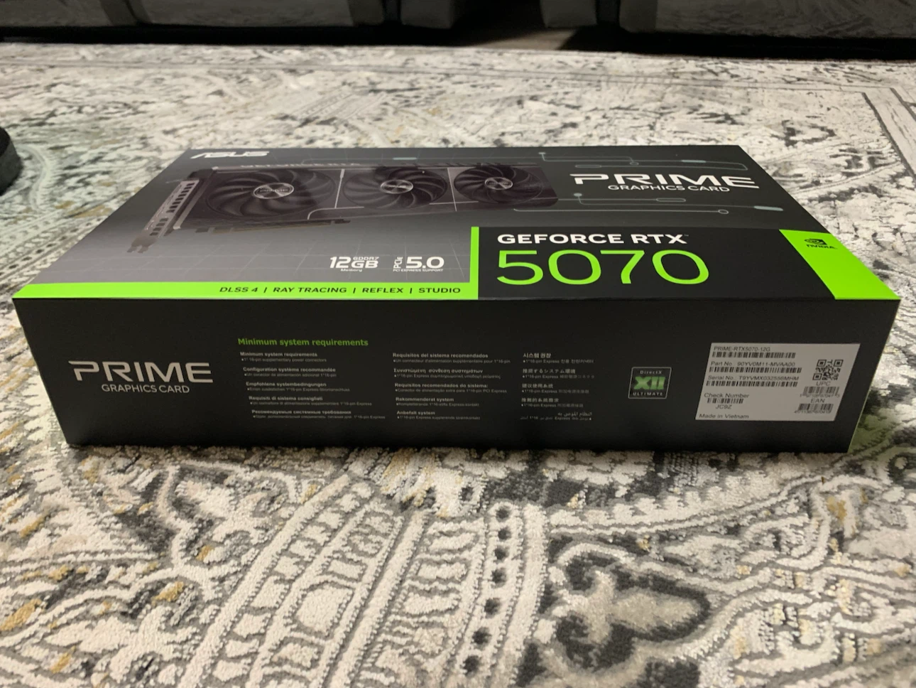 ASUS PRIME GeForce RTX 5070 12GB Graphics Card - photo 2