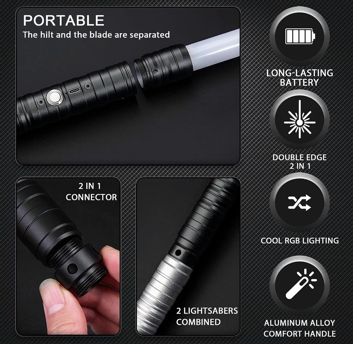 2-in-1 RGB Lightsaber Set - photo 3