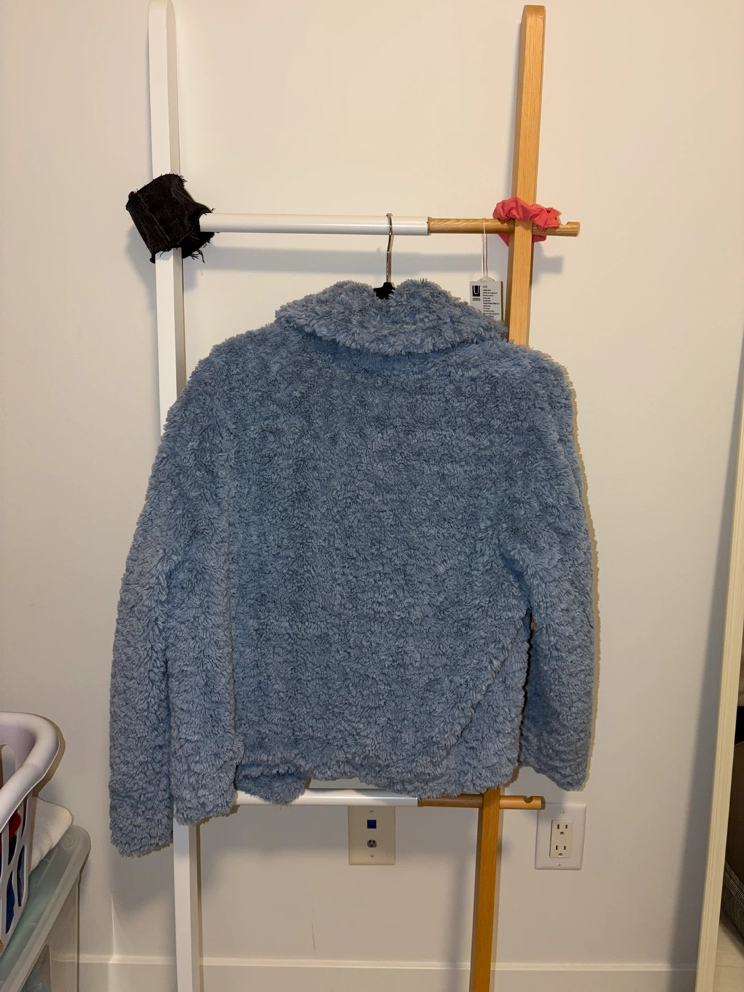 Wilfred Free Blue Faux Fur Jacket - Size Small - photo 2