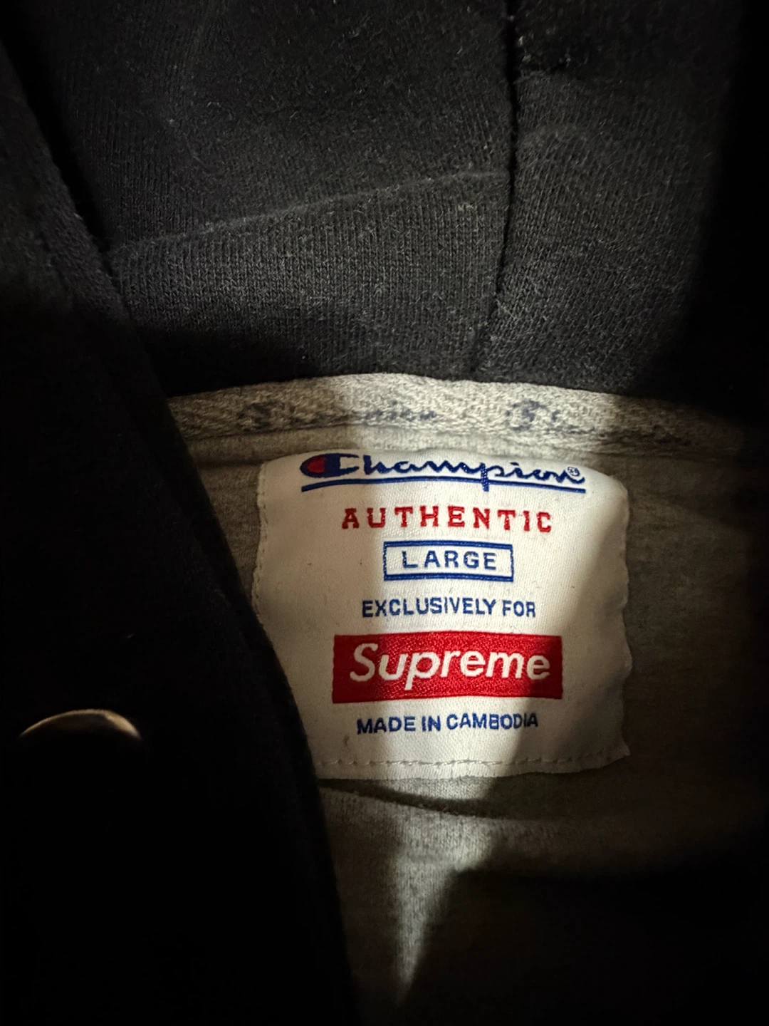 Supreme x Champion Black Hoodie - photo 4