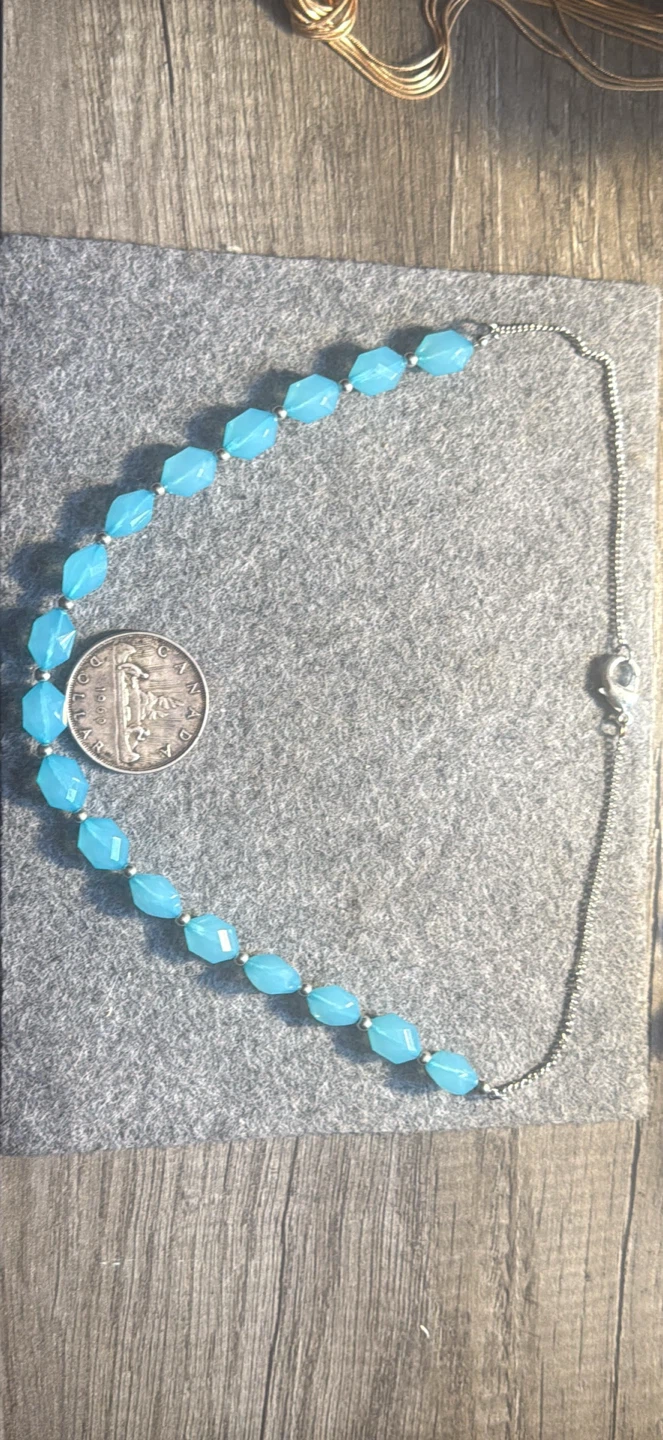 Blue Beaded Bracelet