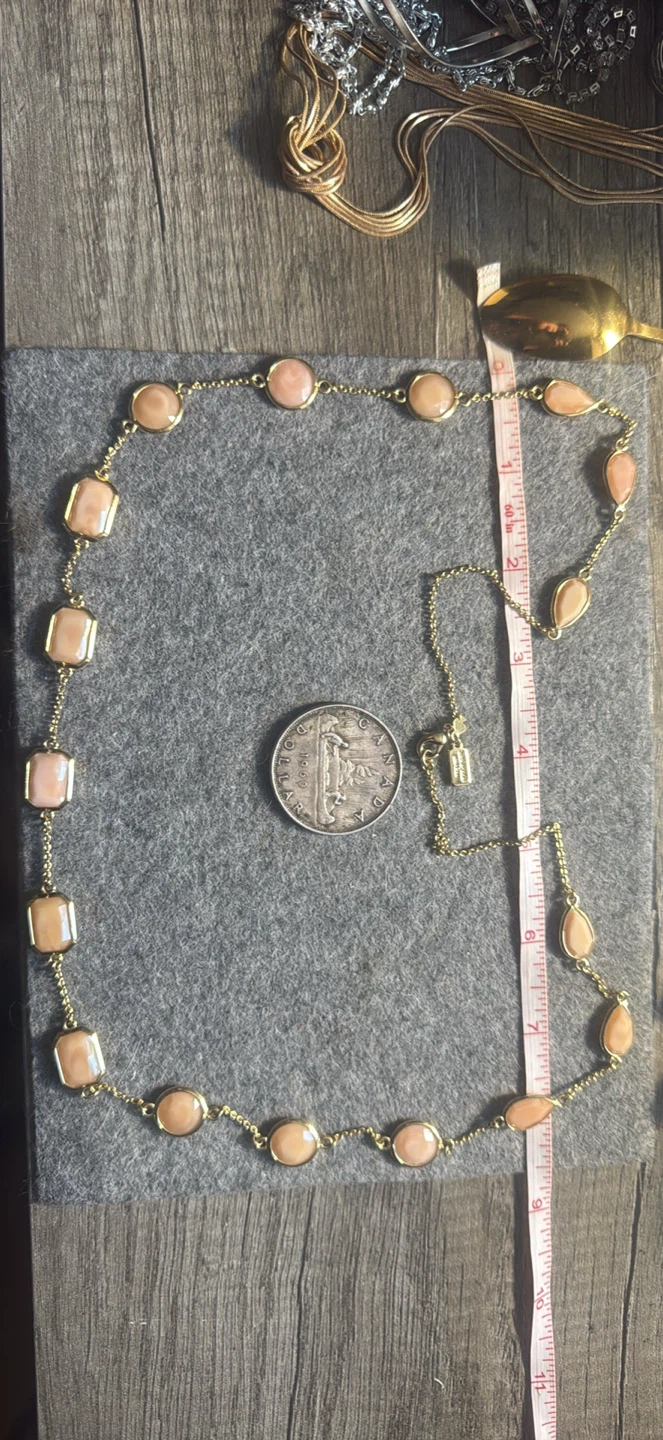 Kate spade brand swirl around scatter necklace