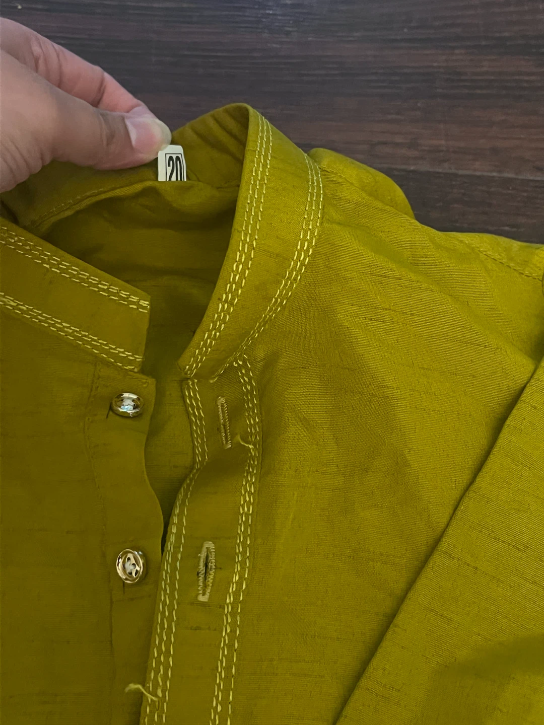 2 Boys Mustard Yellow Kurta Pajama and Vest Sets - photo 4
