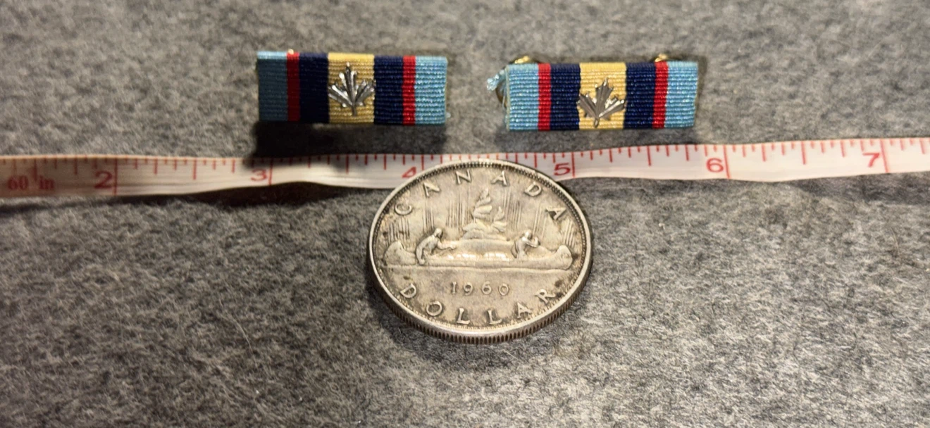 Two Canadian Military Ribbon Bars