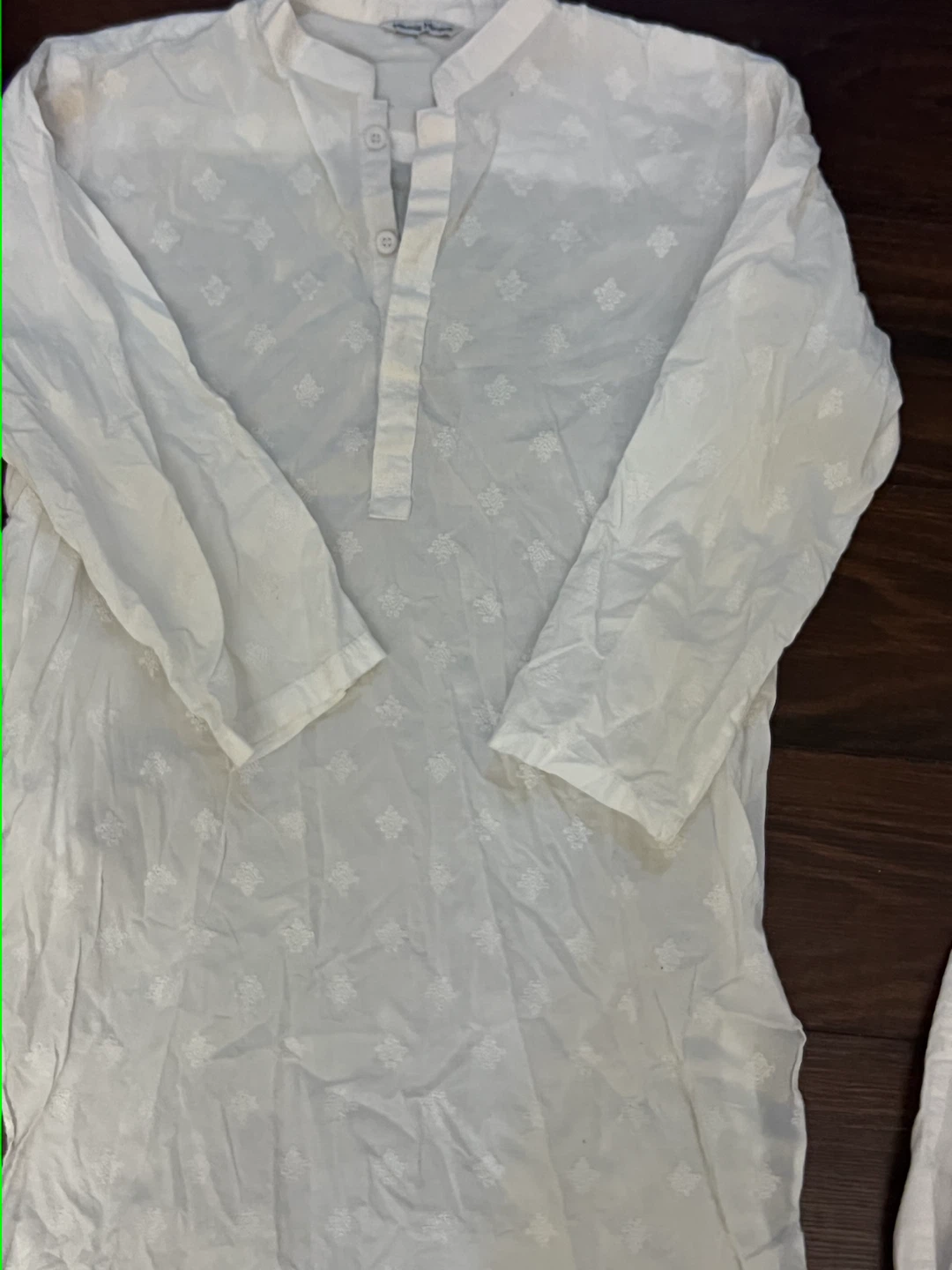 Minnie Minors White Embroidered Kurta Set - photo 2
