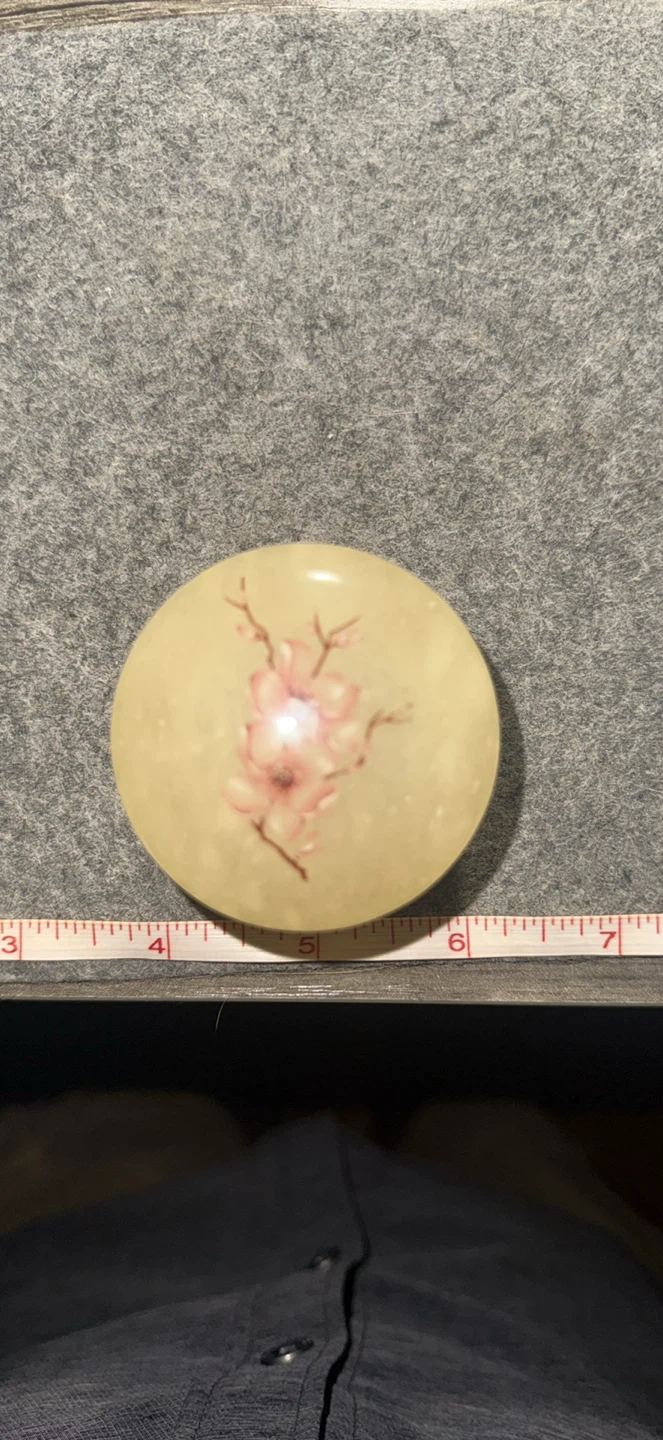 Polished Alabaster trinket jar / box - photo 2
