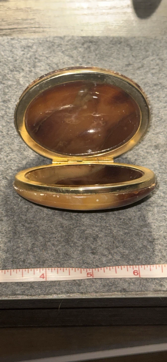 Oval Stone Trinket Box - photo 3