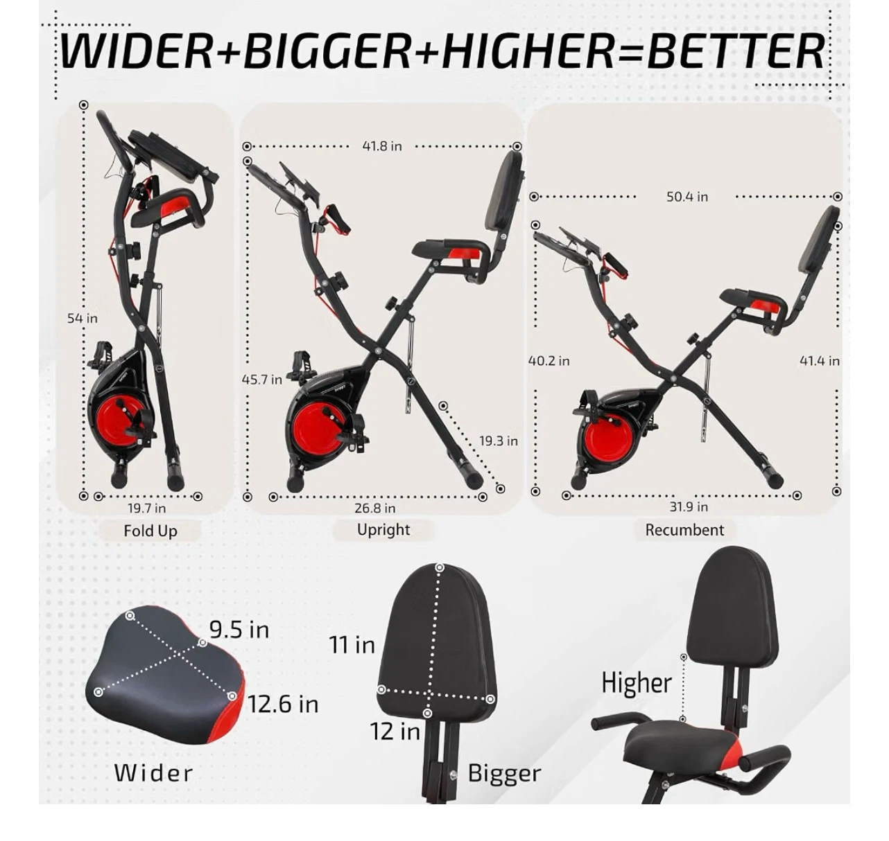 DYYFITT Folding Exercise Bike - photo 2