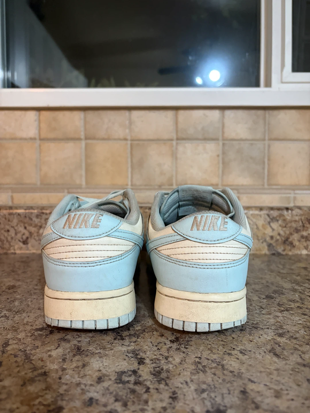 Nike Dunk Low Sneakers Light Blue - photo 2
