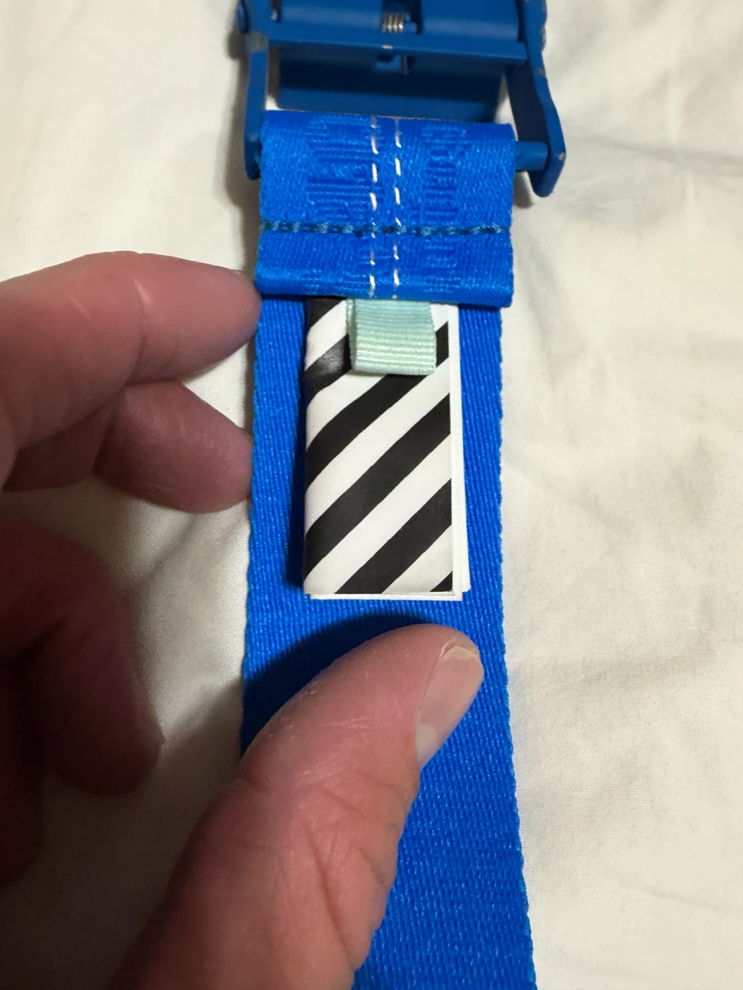 Off-White Blue Industrial Belt - photo 5