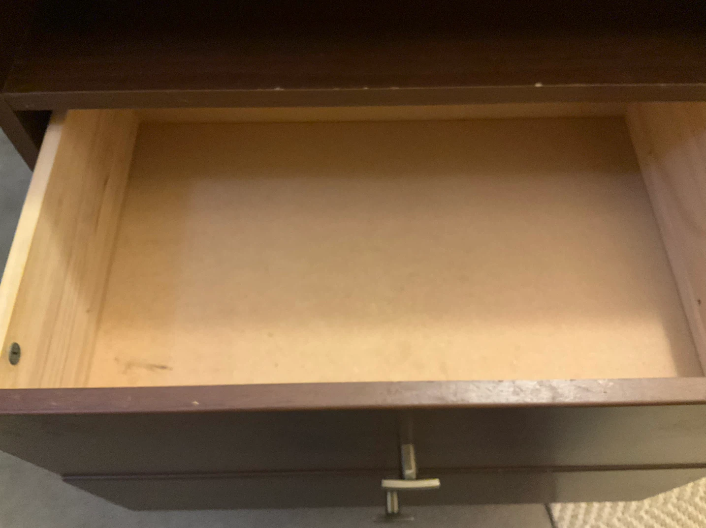 Mcm style nightstand/side table with Two Drawers - photo 4