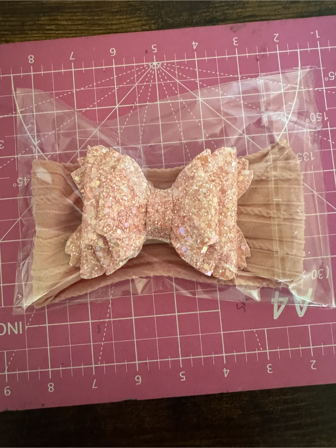 Glitter Bow Baby Headband