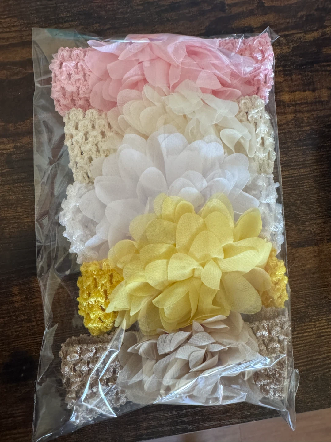 Set of 5 Baby Flower Headbands
