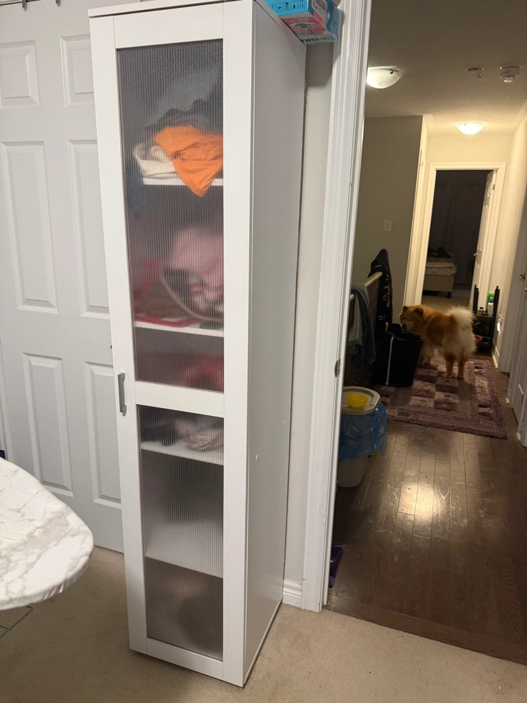 IKEA White Tall Storage Cabinet - photo 2