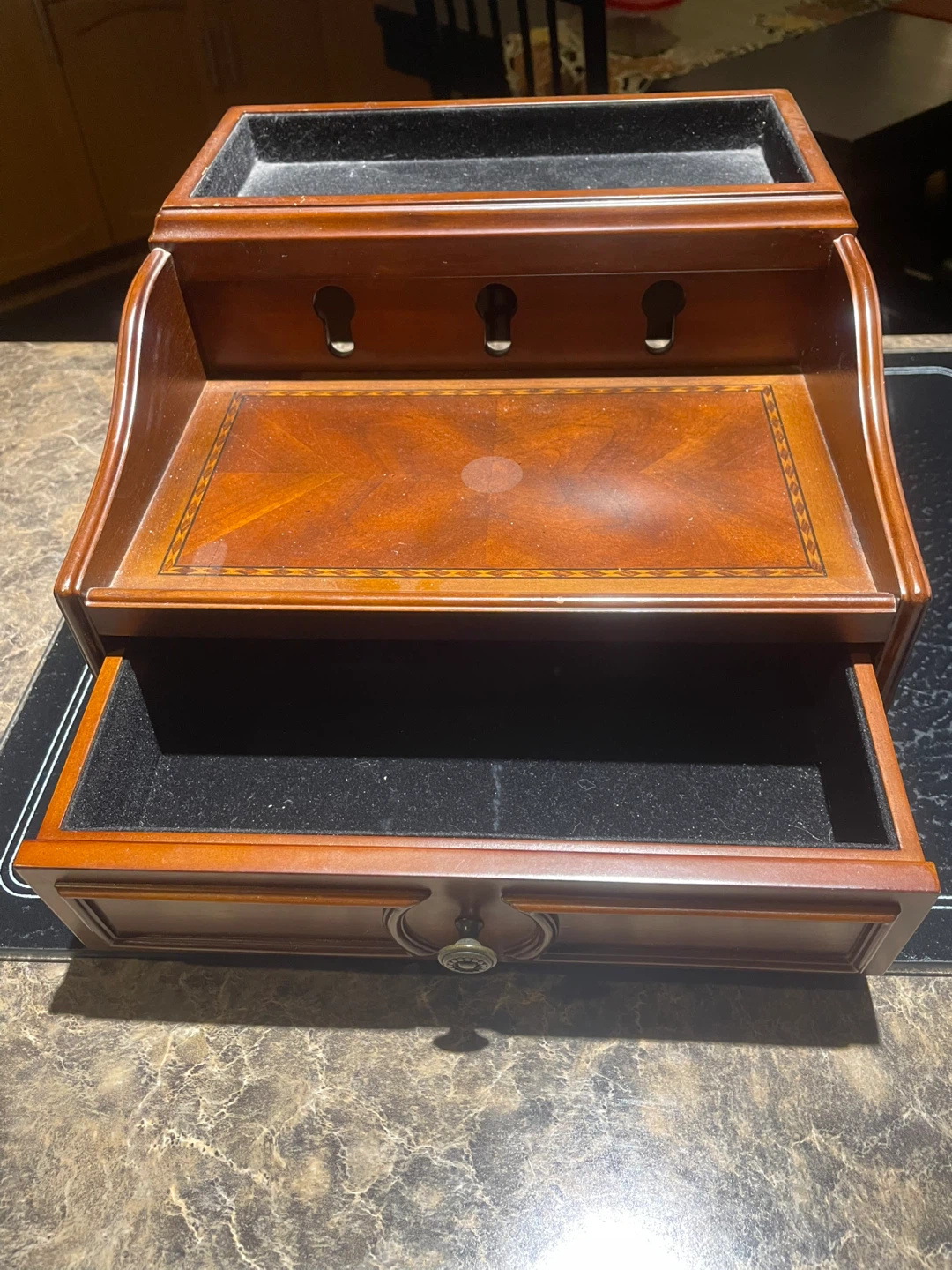 Bombay & Co. Wooden Desk Organizer