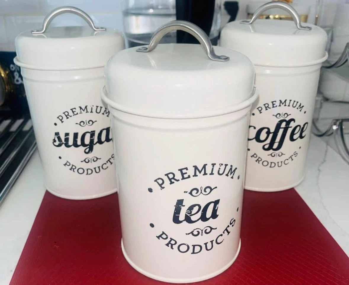 Set of 3 Premium Kitchen Canisters