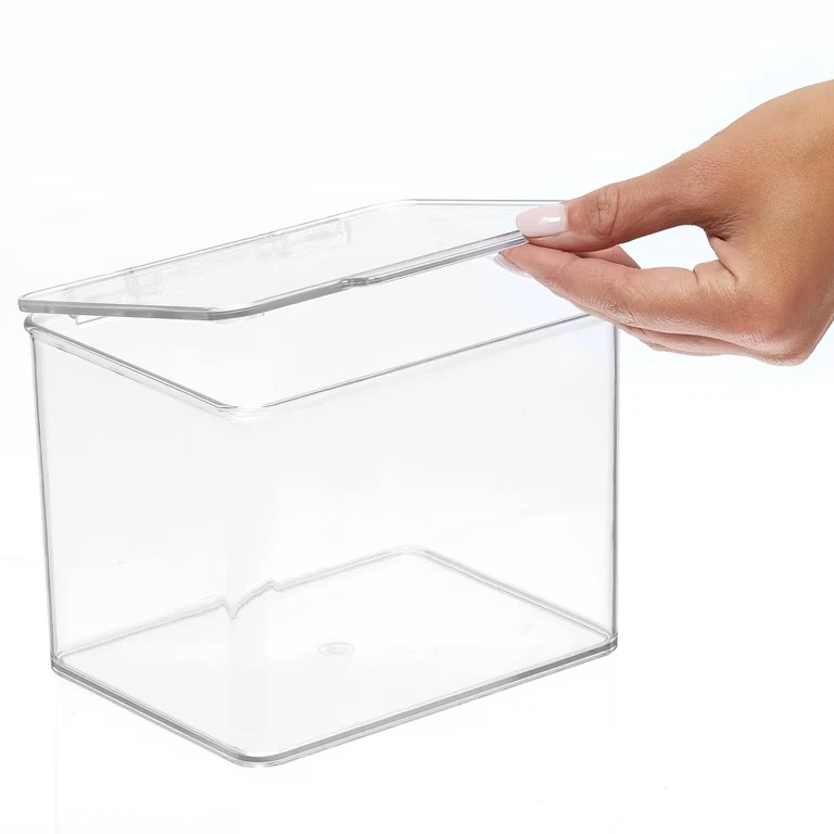 mDesign Clear Storage Bin with Hinged Lid - photo 5