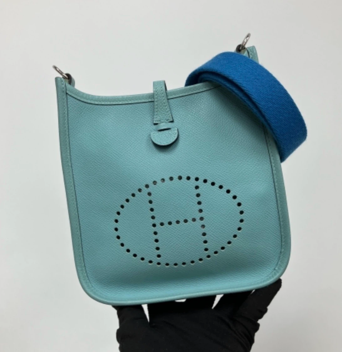 💙 Hermès Evelyne TPM 16 | Bleu Atoll (3P) × Bleu Zanzibar (B3)