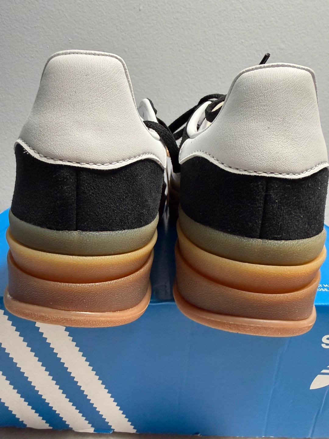 Adidas Gazelle Bold Sneakers Black and White Size 8 - photo 3