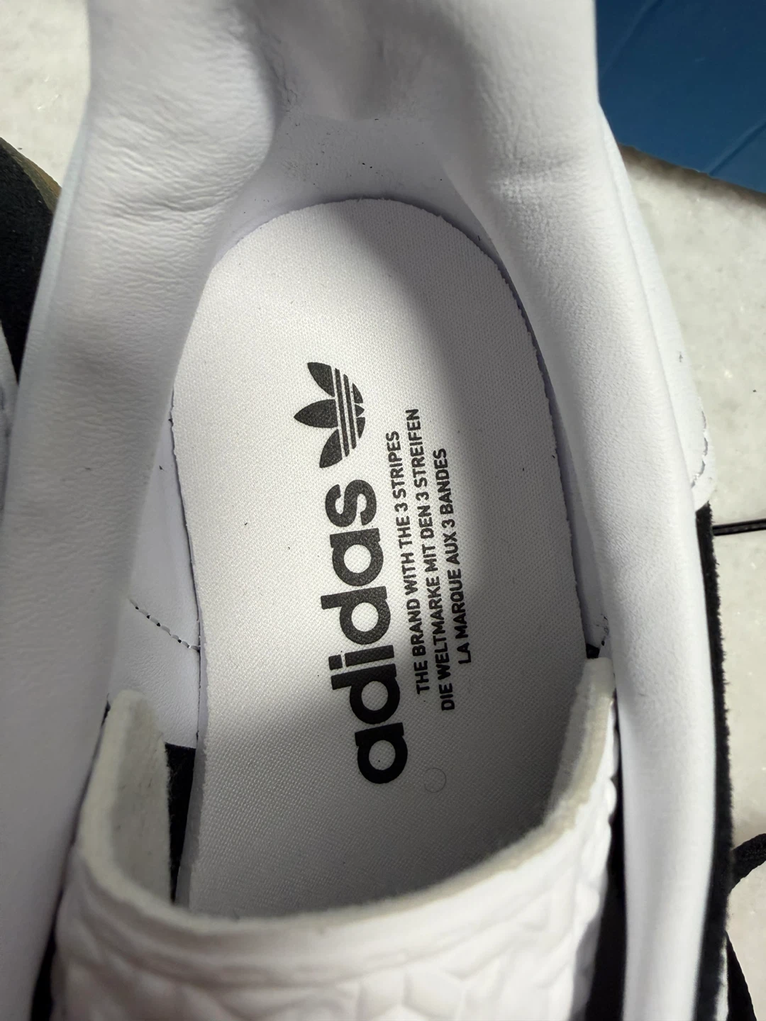 Adidas Gazelle Bold Sneakers Black and White Size 8 - photo 4