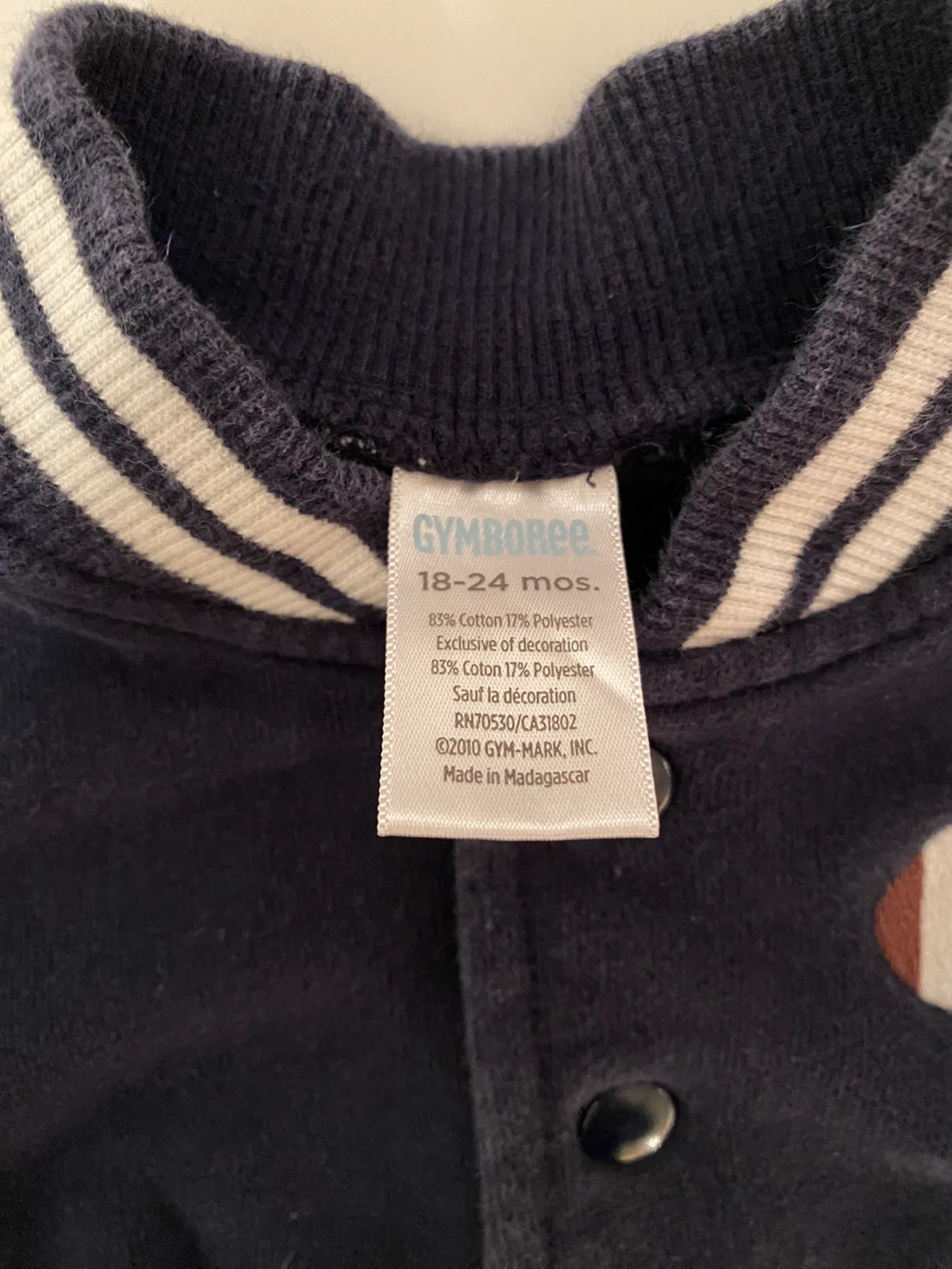 4/$10 Gymboree Varsity Jacket 18-24M Sweater Football - photo 2
