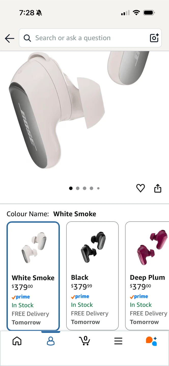 Bose QuietComfort Ultra Earbuds 2nd Gen White Smoke - photo 5
