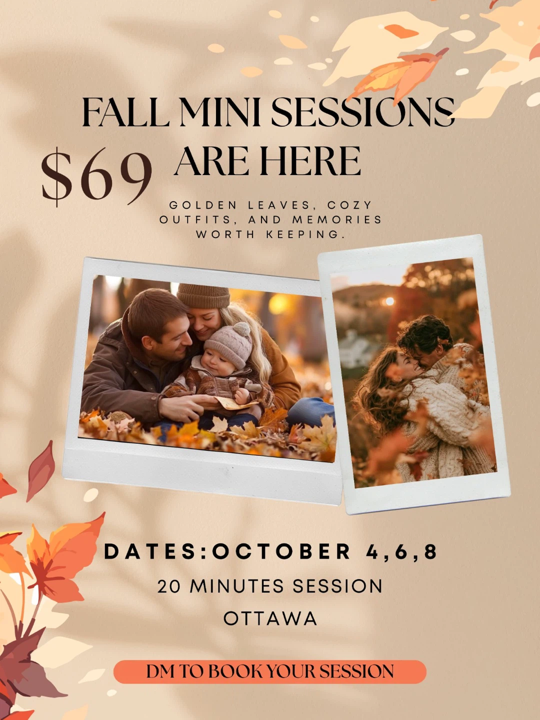 Fall Mini Photo Sessions in Ottawa