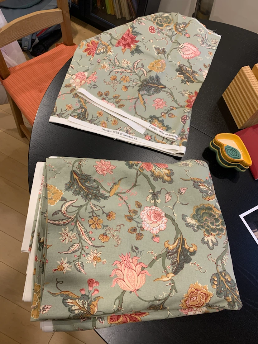 IKEA Floral Fabric Pieces