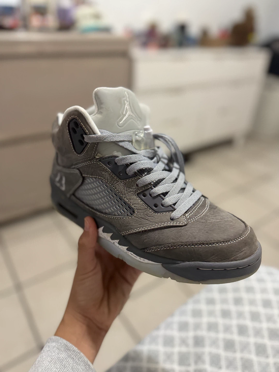 Air Jordan 5 Retro Wolf gray