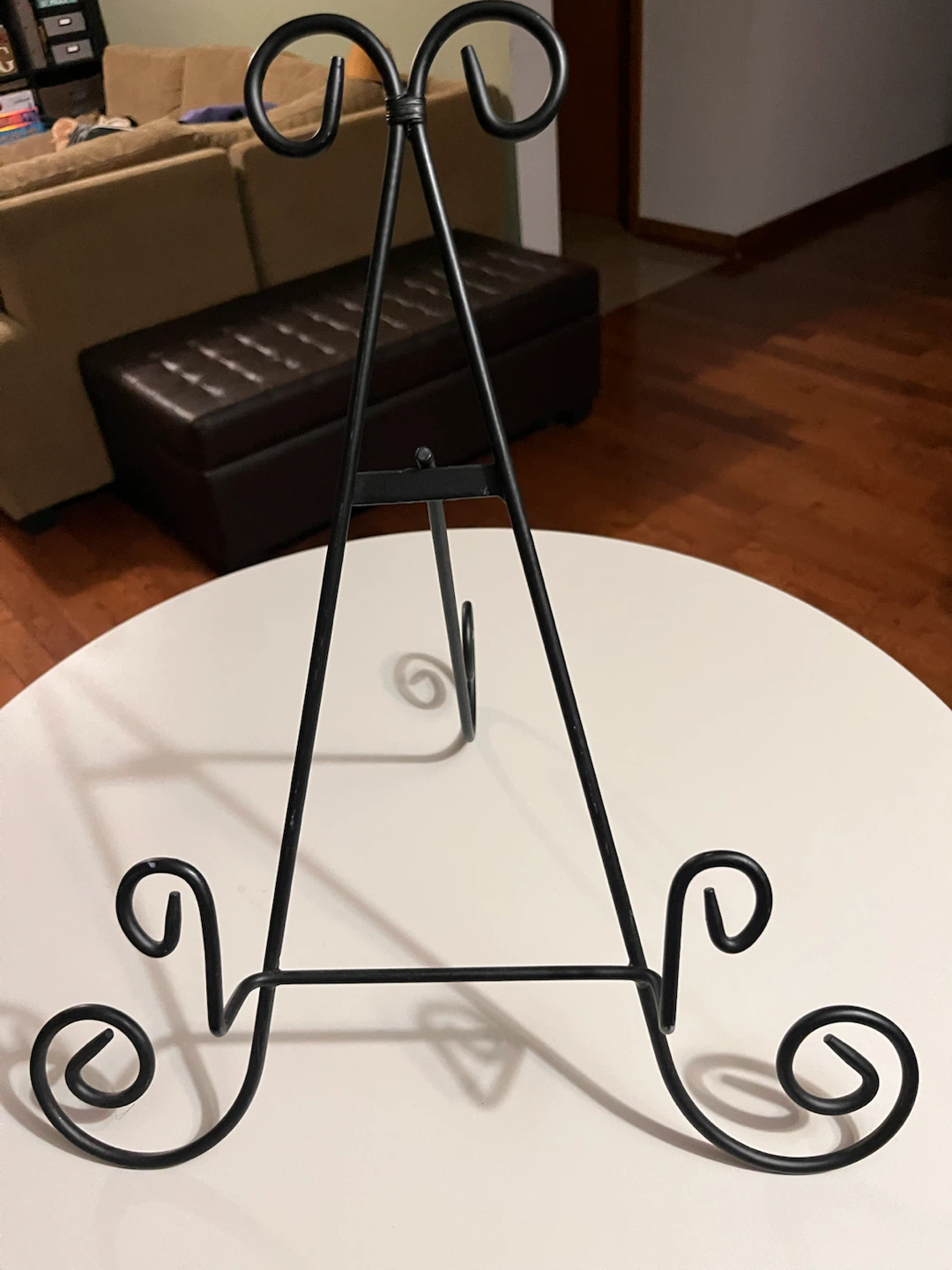 Black Metal Wrought Iron Decorative Display Easel