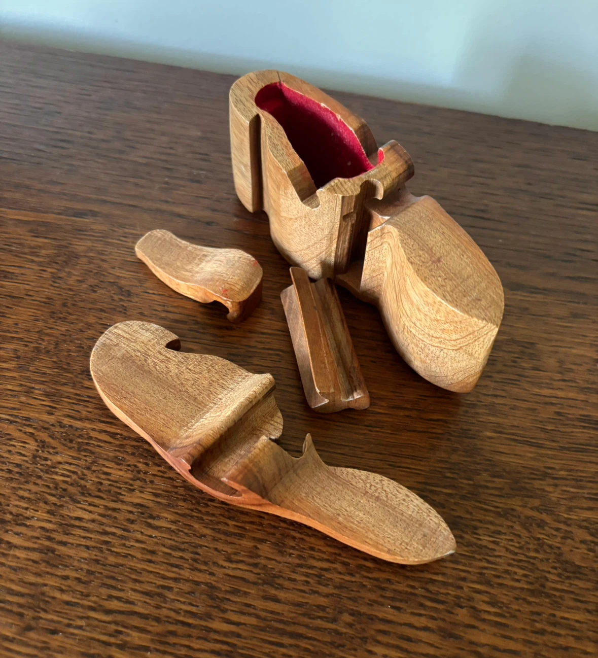 Handcrafted Wooden Parrot Puzzle Box - photo 3