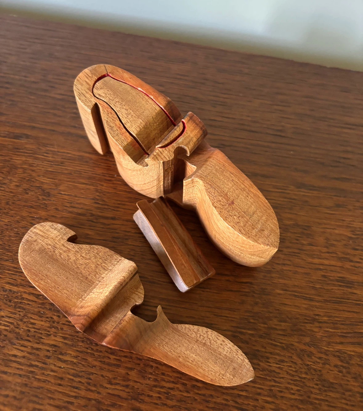 Handcrafted Wooden Parrot Puzzle Box - photo 5