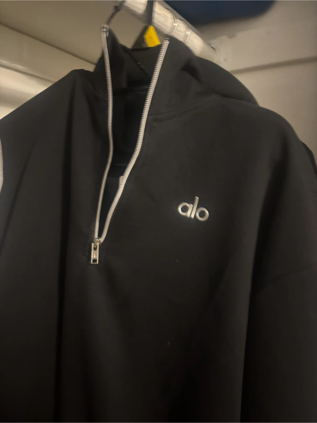 Alo Yoga Black Half-Zip Hoodie and Sweatpants Set