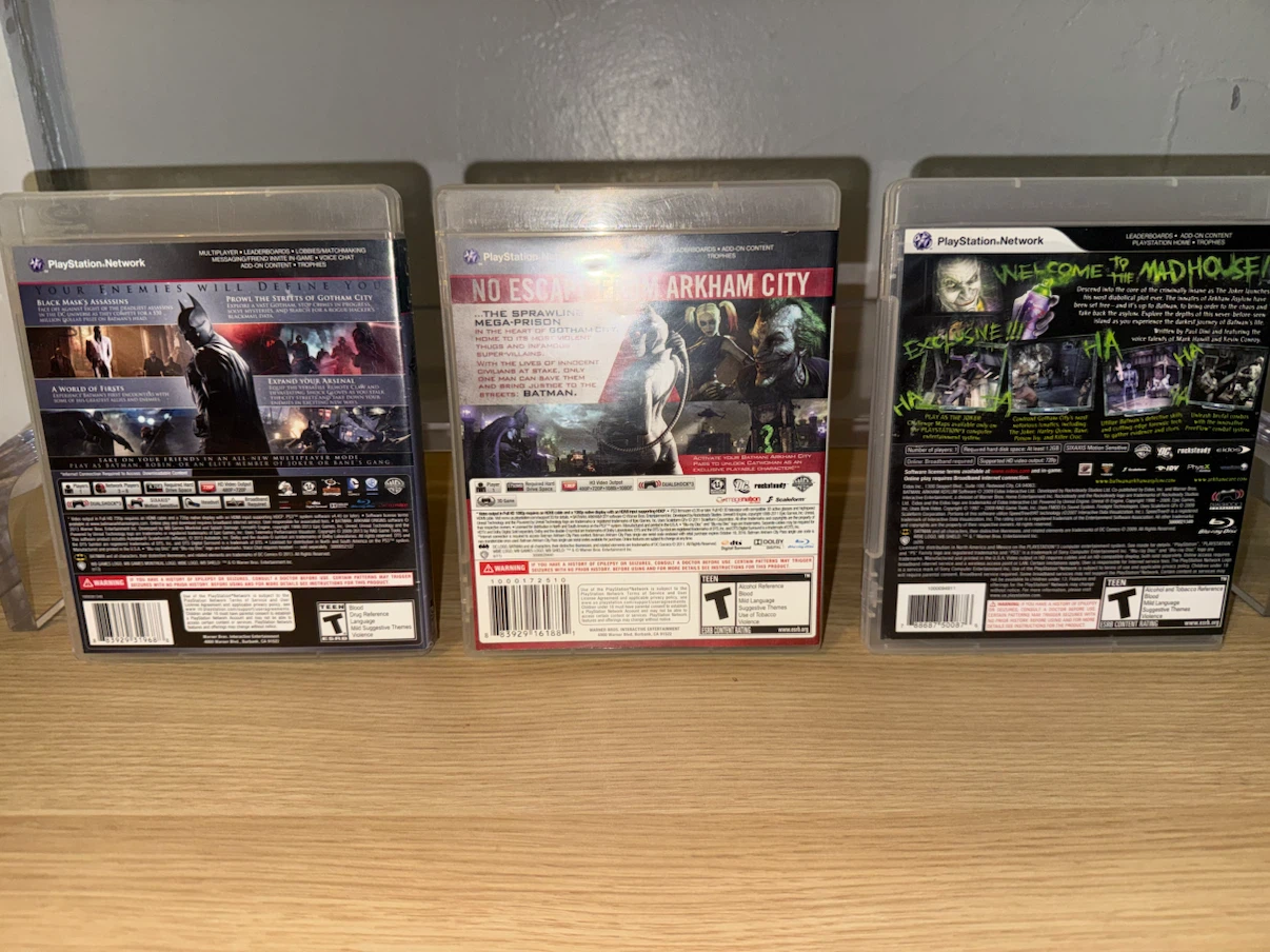 3 Batman PS3 Games: Arkham Origins, City, Asylum - photo 2