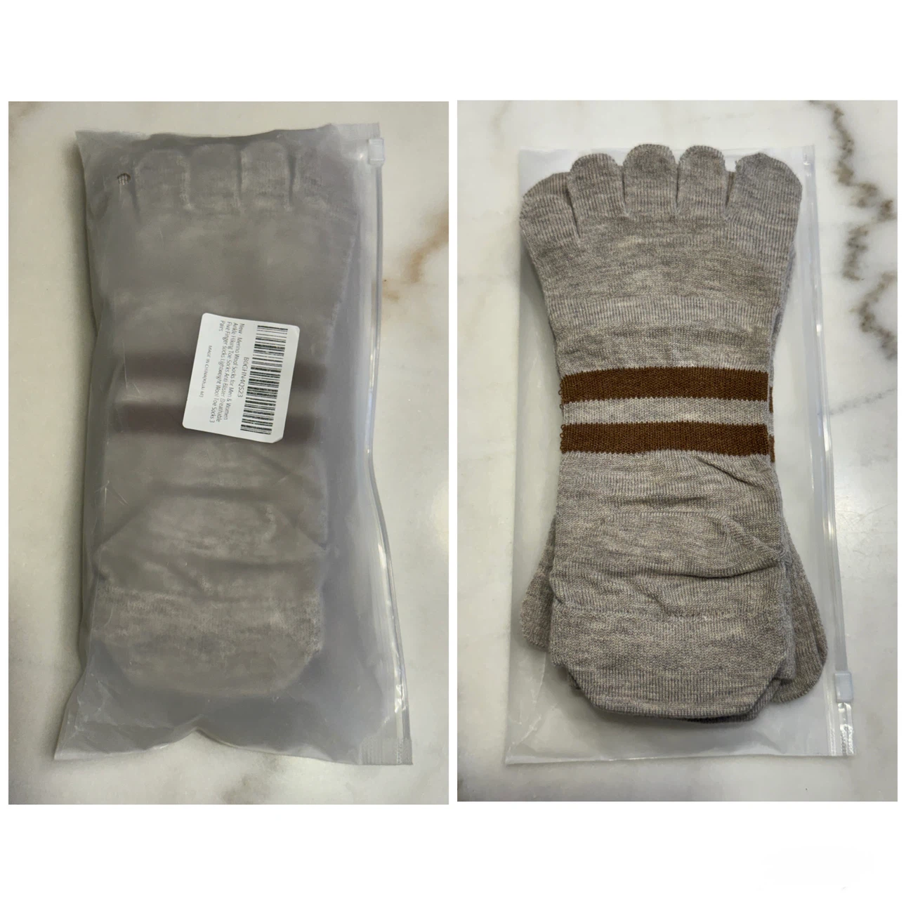 Brand new 3 Pairs of Size M SonicWheat Merino Wool Toe Socks - photo 2