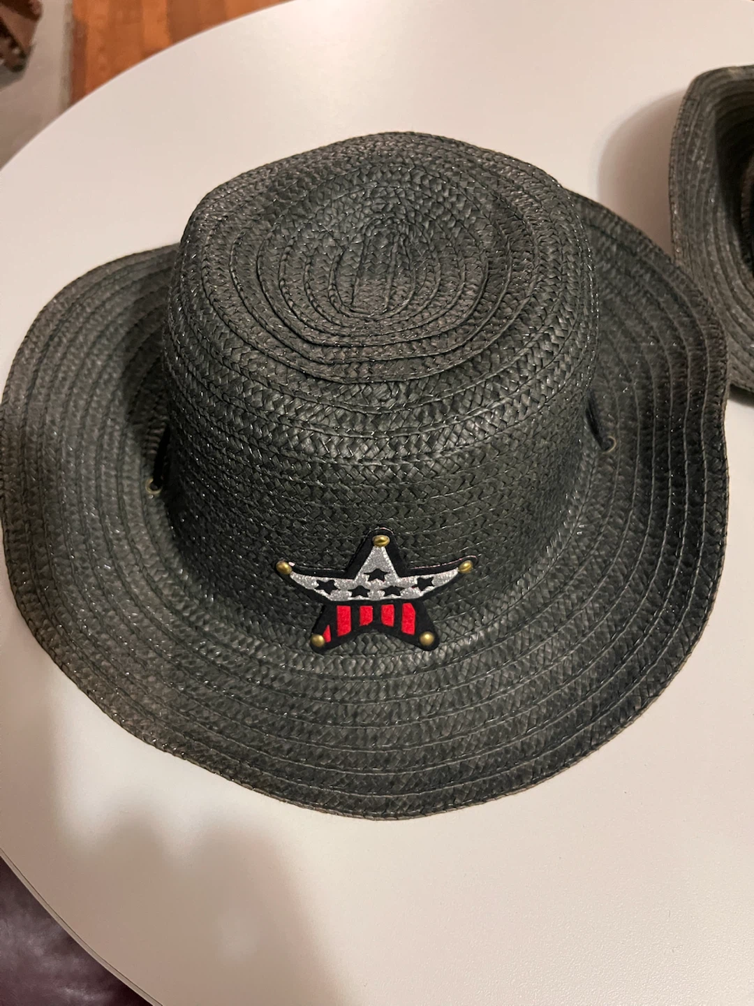 $5 each Kids Black Straw Cowboy Hats