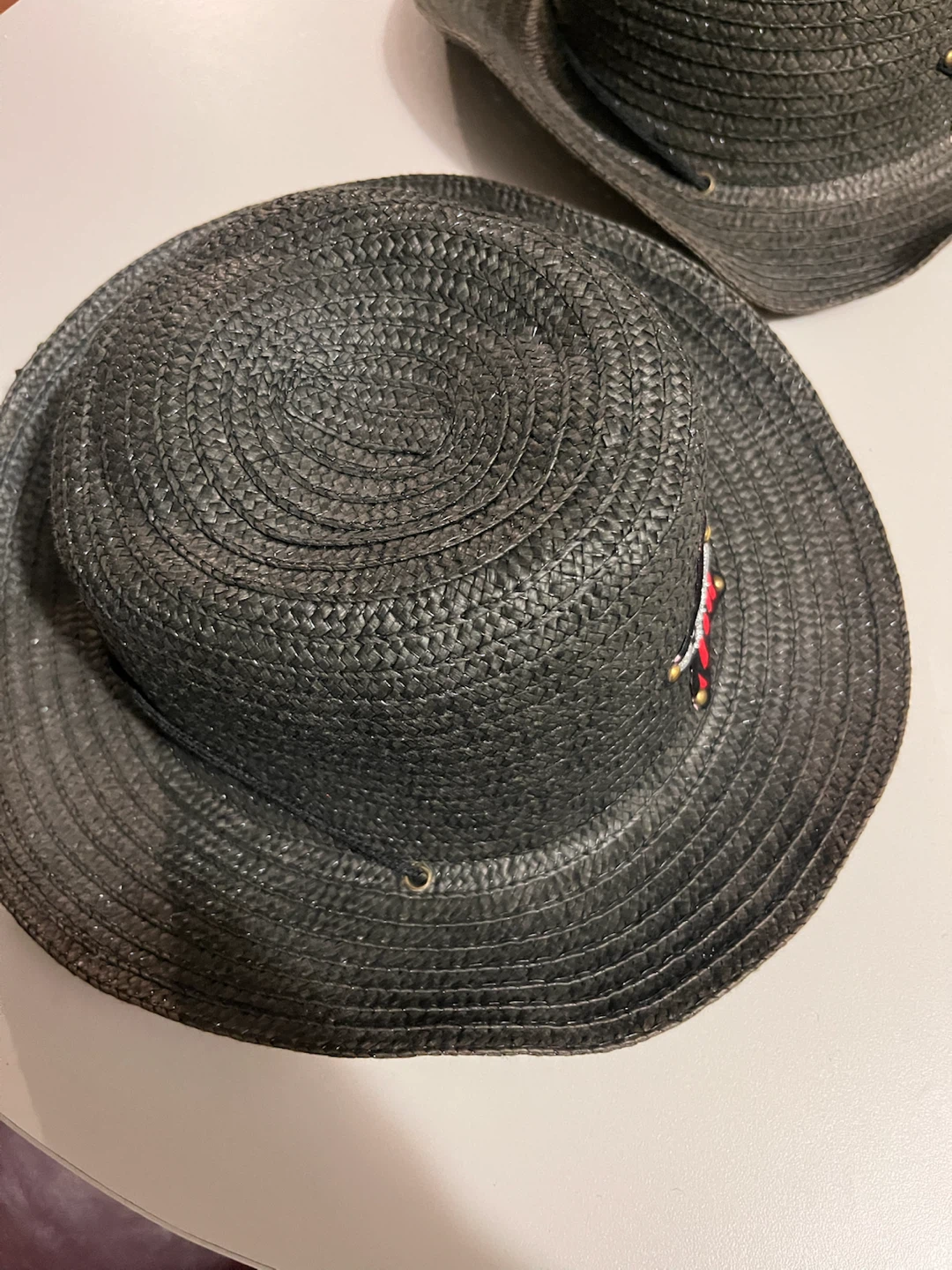 $5 each Kids Black Straw Cowboy Hats - photo 2