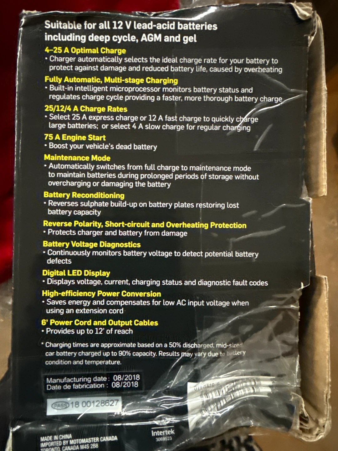 MotoMaster Eliminator Intelligent Battery Charger - photo 4