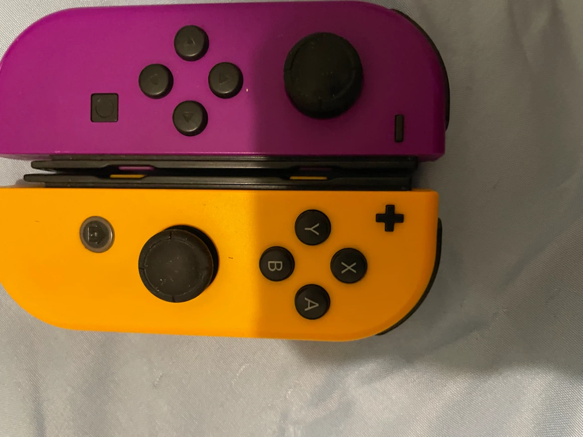 Nintendo Switch Joy-Con Controllers Purple and Orange