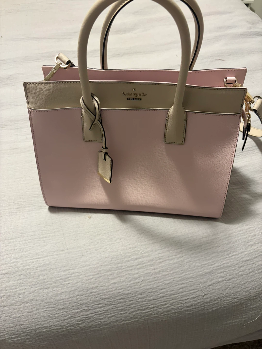 Kate Spade Pink and Cream Satchel