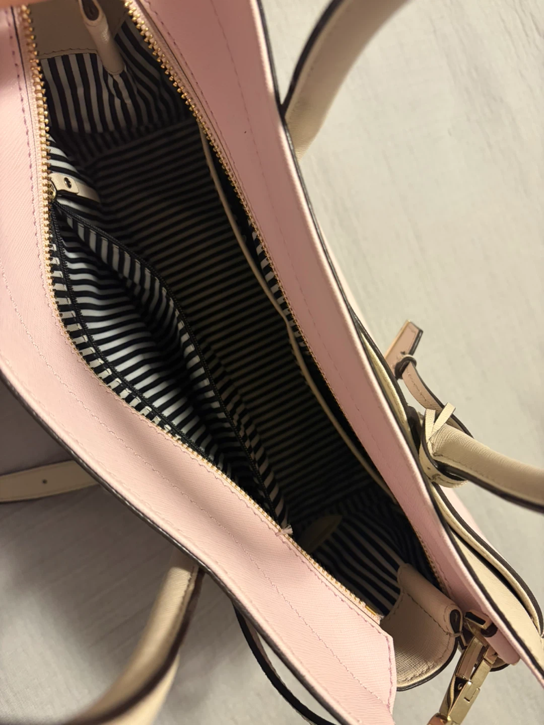 Kate Spade Pink and Cream Satchel - photo 3