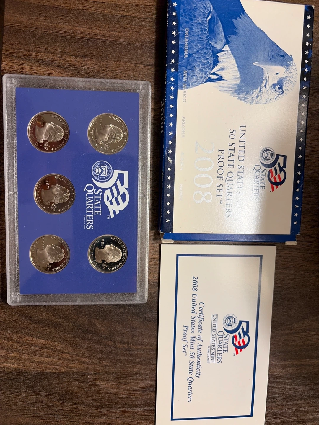 2008 United States Mint 50 State Quarters Proof Set