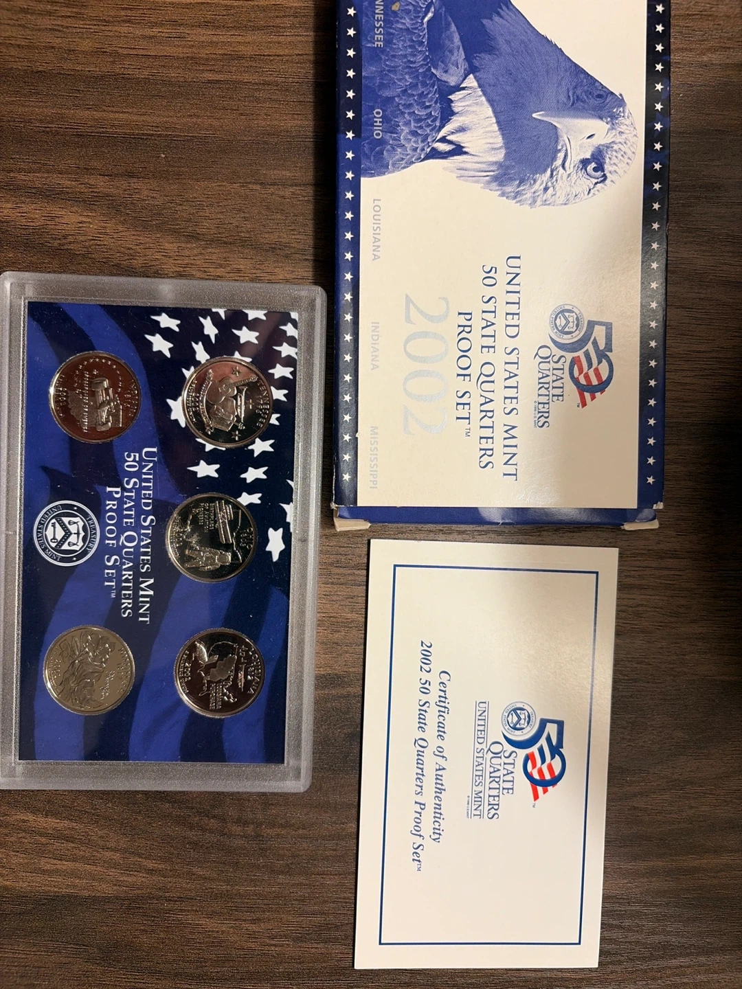 2002 United States Mint 50 State Quarters Proof Set