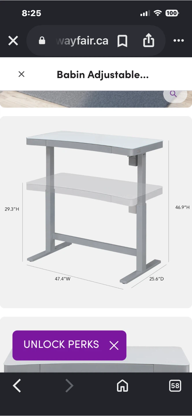 Upper Square Babin Adjustable Standing Desk - photo 2