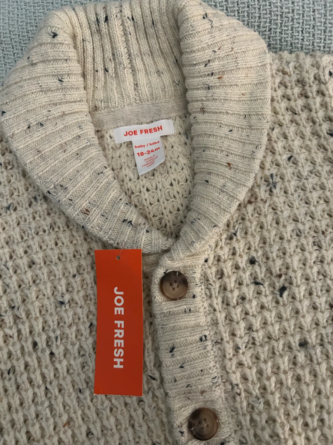 Joe Fresh Knit Cardigan 18-24m + leggings - photo 2