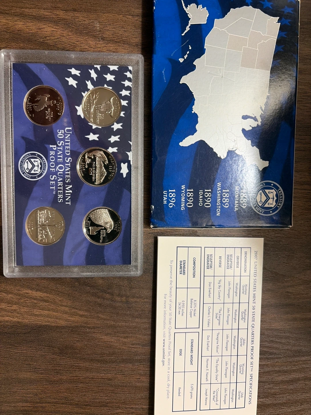 2007 US Mint 50 State Quarters Proof Set - photo 2